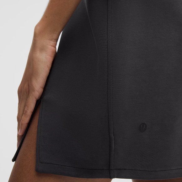 LULULEMON SOFTSTREME HIGH RISE MINI SKIRT BLACK LARGE NWT - Picture 5 of 9